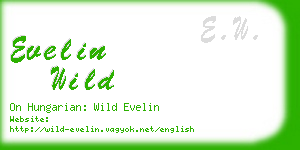 evelin wild business card